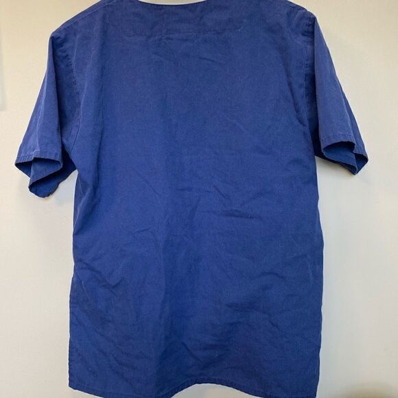 Unisex XS Blue Scrub Top - Picture 2 of 3